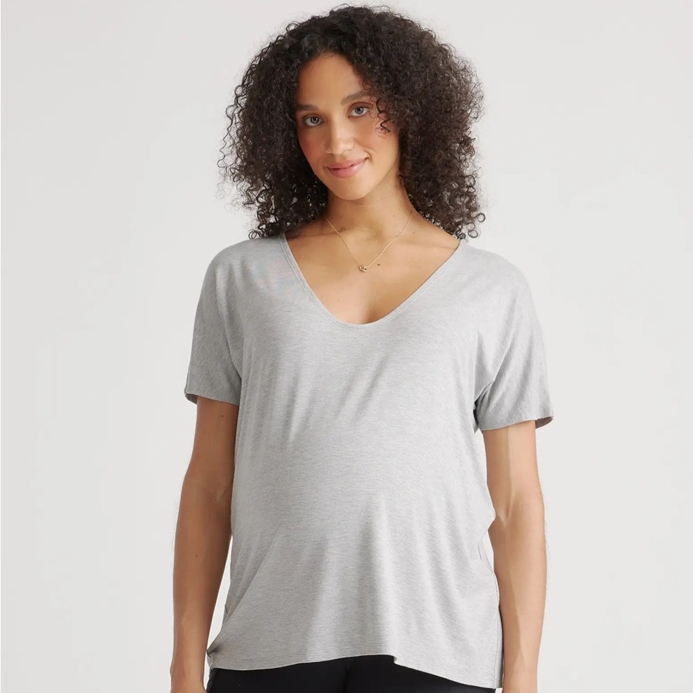 2 Quince Bamboo Jersey Maternity V-neck